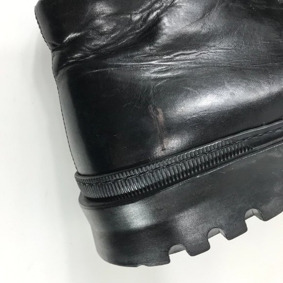 To Boot New York Ankle Boots Mens 7.5 M Black Leather Chukka Lace Up Grunge